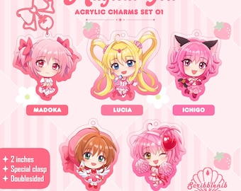 Magical Girl Acrylic Charms - Set 01