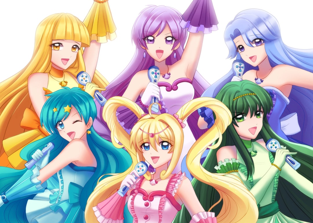 Mermaid Melody Six Mermaids Print - Etsy