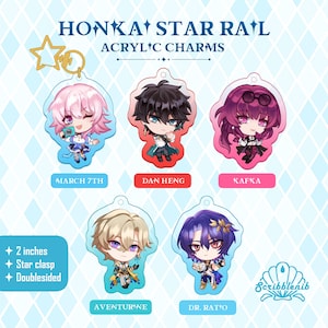 Honkai Star Rail Acrylic Charms - Set 01