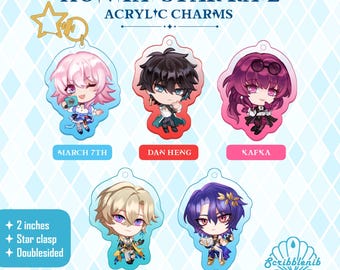 Honkai Star Rail Acrylic Charms - Set 01