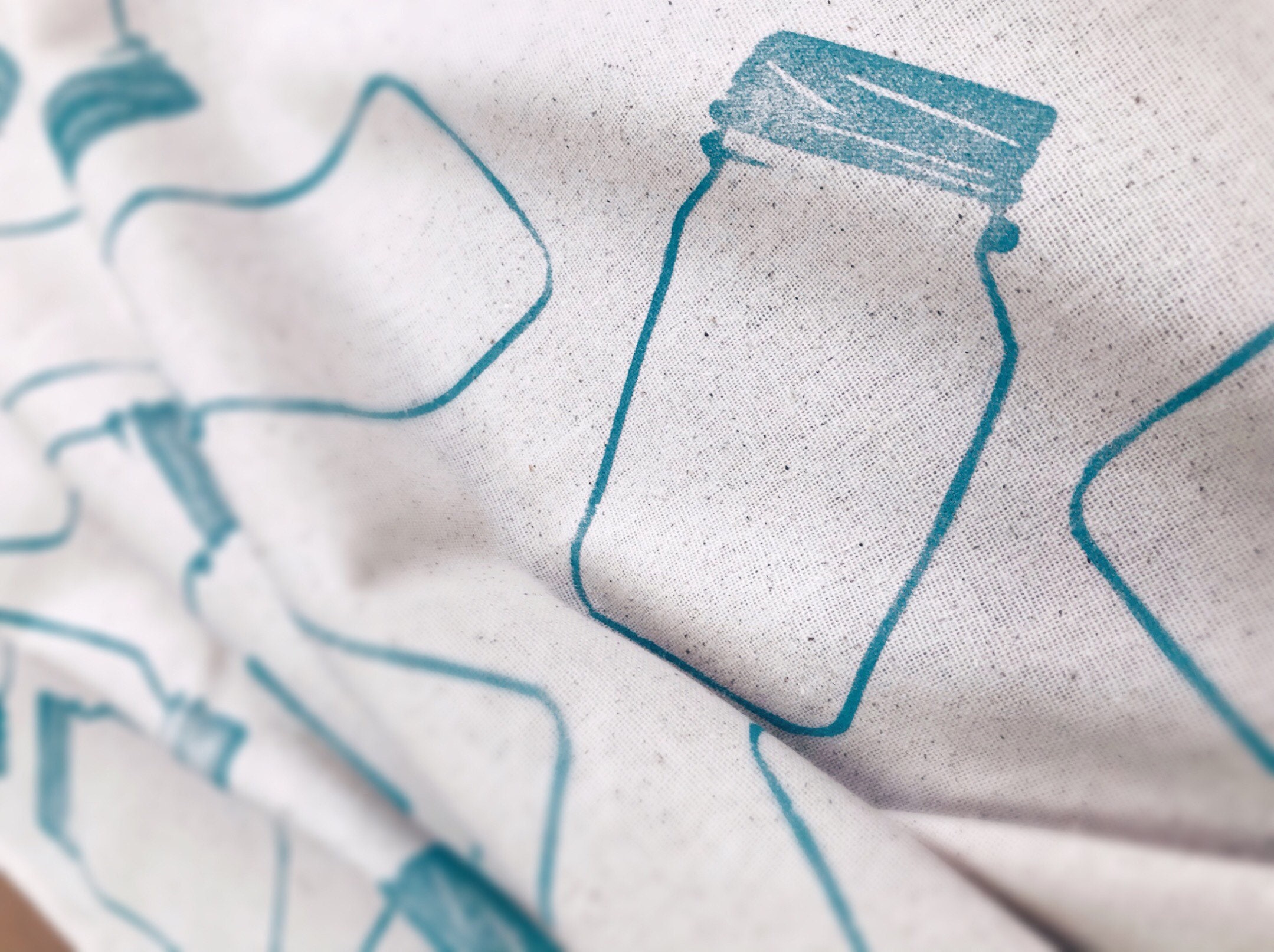 Vintage Blue Mason Jar Kitchen Towel Canning Jar Hand Towel Etsy UK