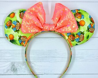Orange Bird Mouse Ears