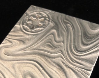 Aluminum Beskar ingot, handmade sandcast from solid metal