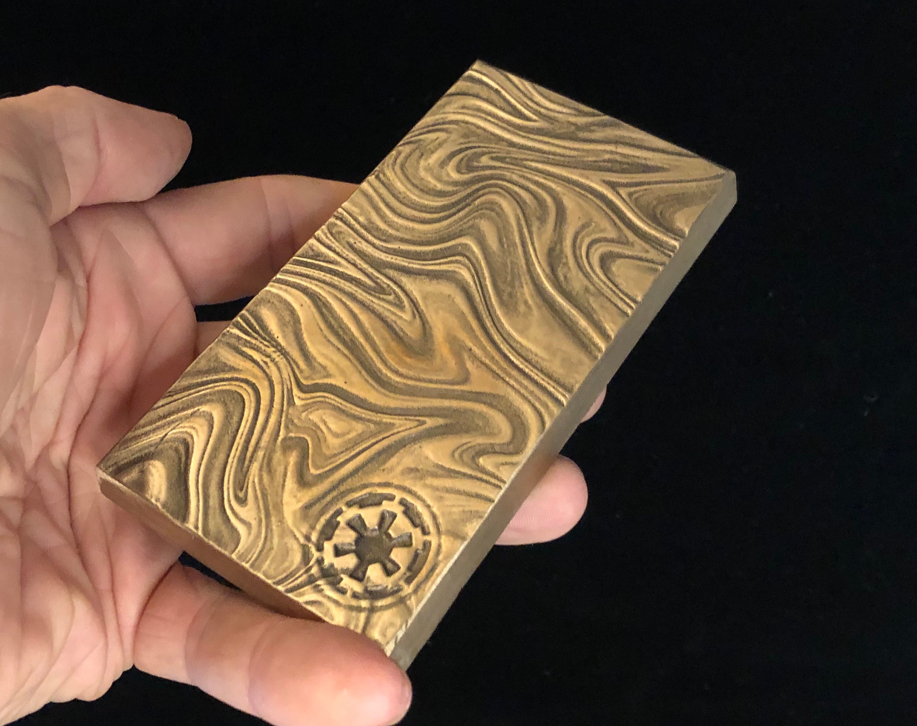 Bronze real metal Beskar ingot solid heavy cast metal 95 Etsy