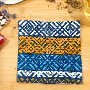 PDFデータ こぎんコースター パターンブック 日本刺繍伝統文様「北欧」