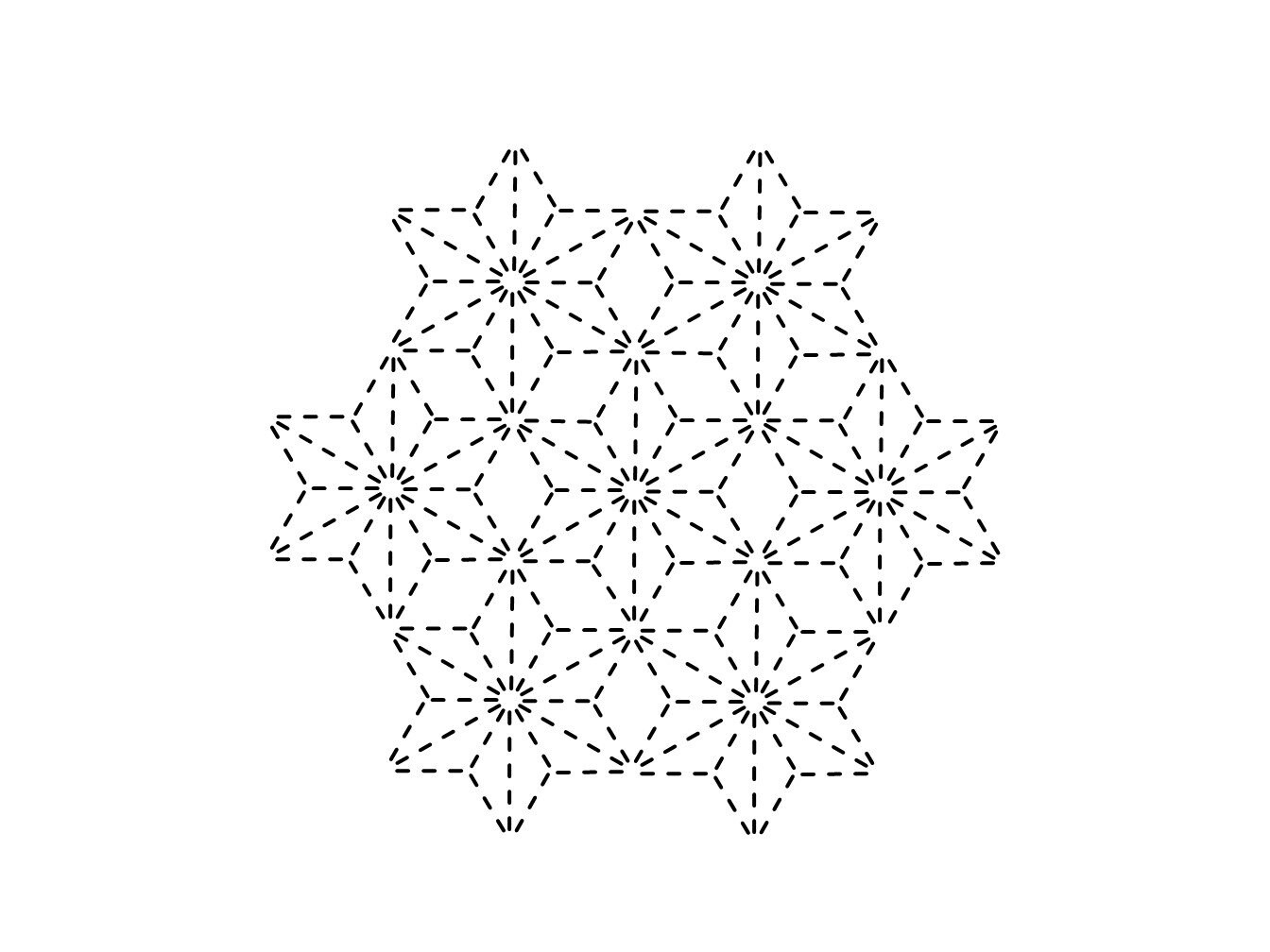 PDF Sashiko "Small hemp leaves" 3mm stitch Data for A4 Instant download digital printable 17 x 17 cm