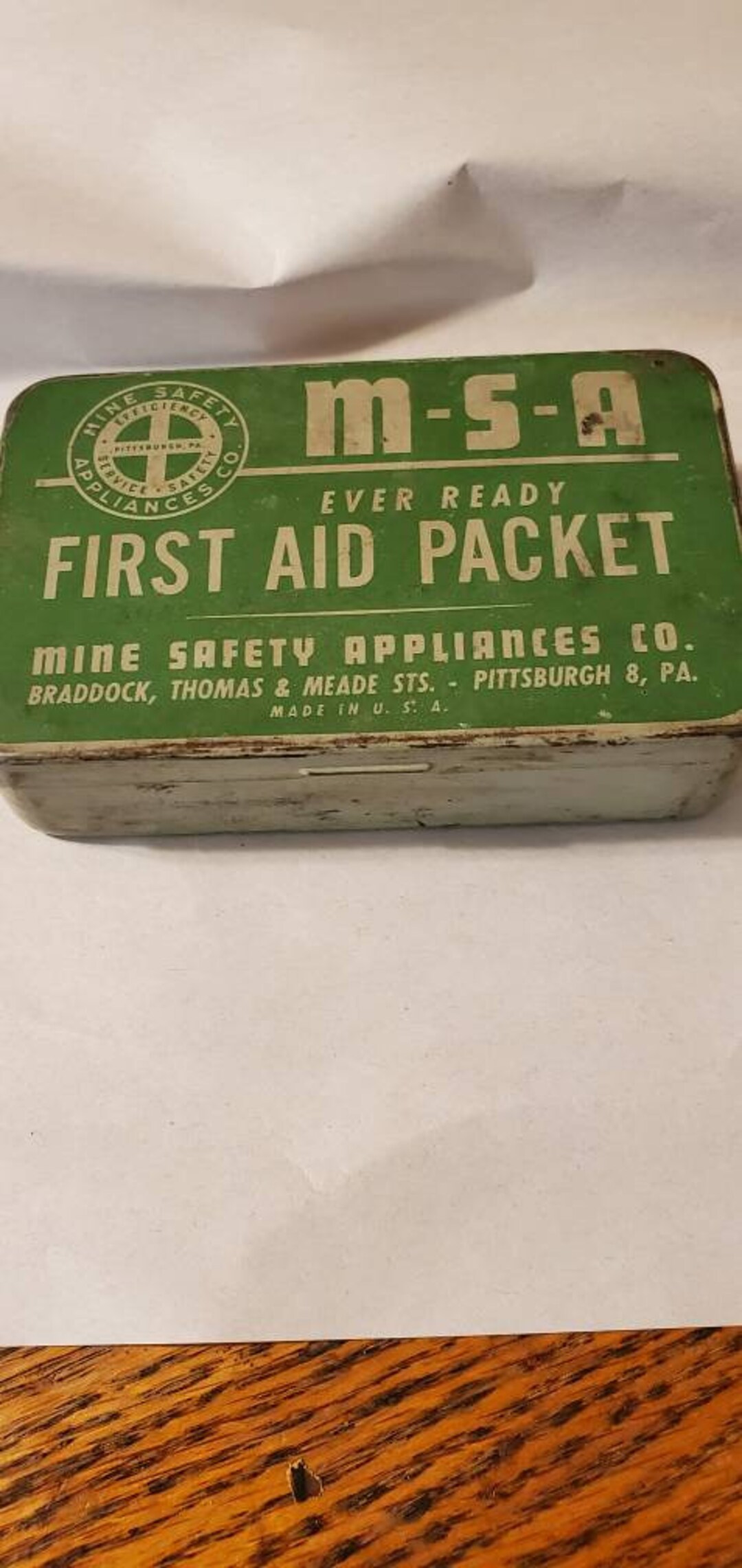 Vintage Mine Safety Appliance Co. Tin Etsy