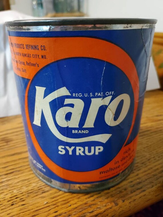 Vintage Karo Syrup Can 5 Lb. Etsy