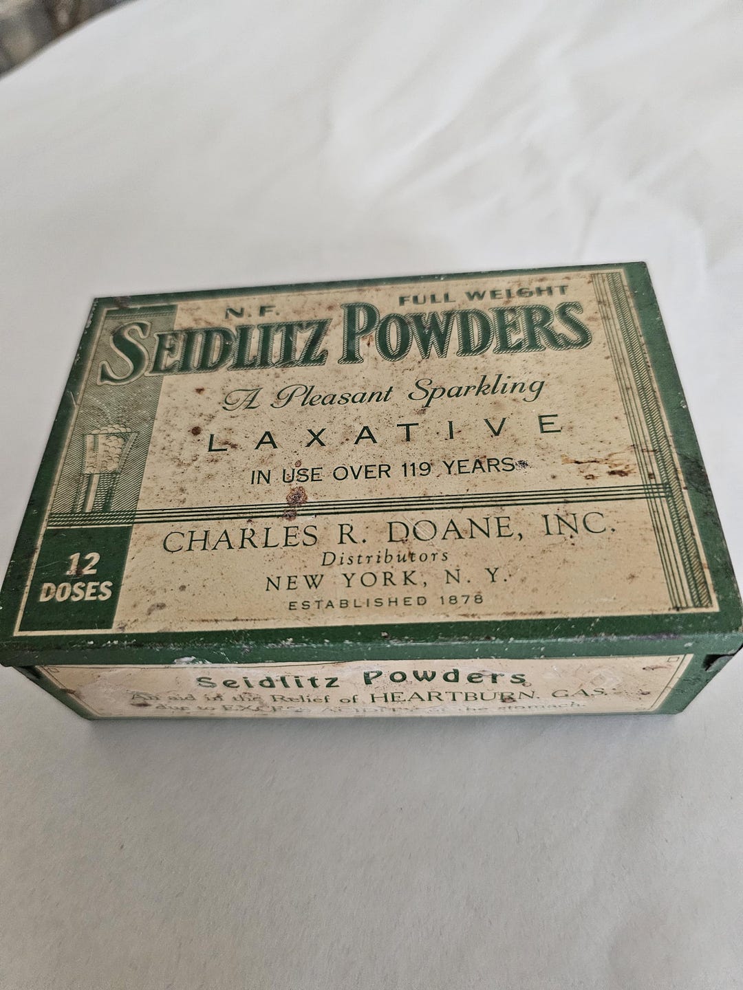 Seidlitz Laxative Tin Etsy