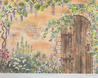 The Secret Garden Limited Edition Art Print – Watercolor Nursery Decor