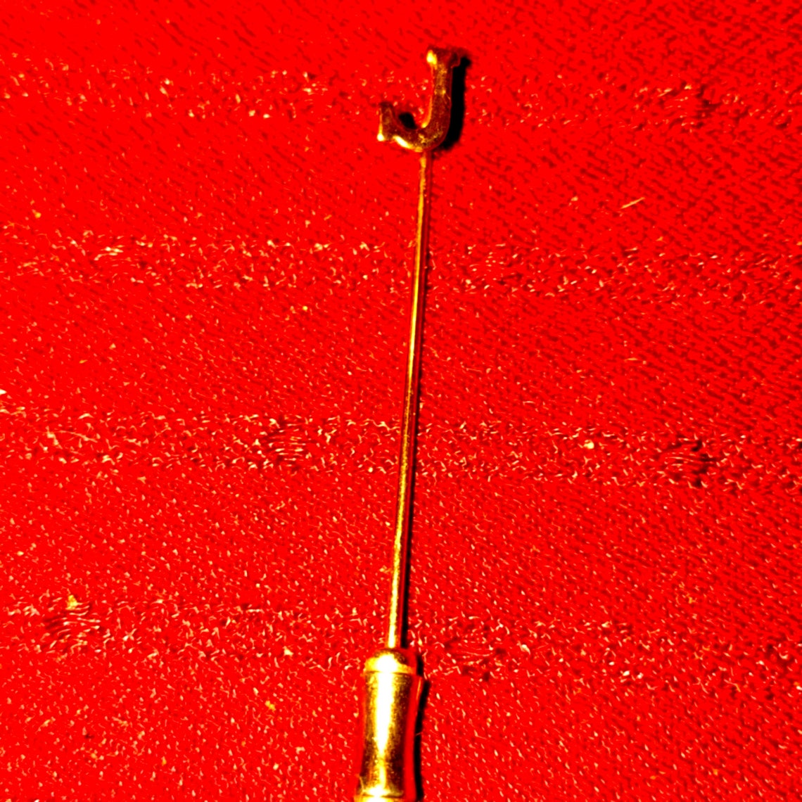 Vintage Gold Letter J Stick Pin Brooch Etsy Uk