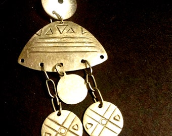 Vintage Sterling Silver Navajo pendant