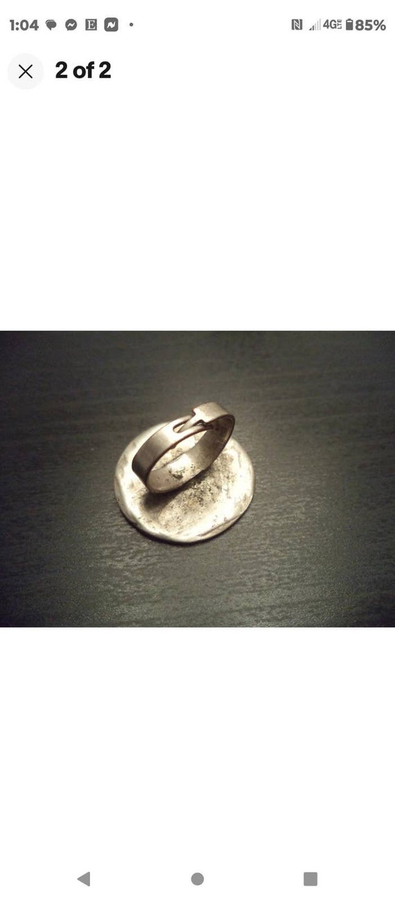 Roman/Greek Very OLD Silver Coin Ring~ Sz 6 Adj.