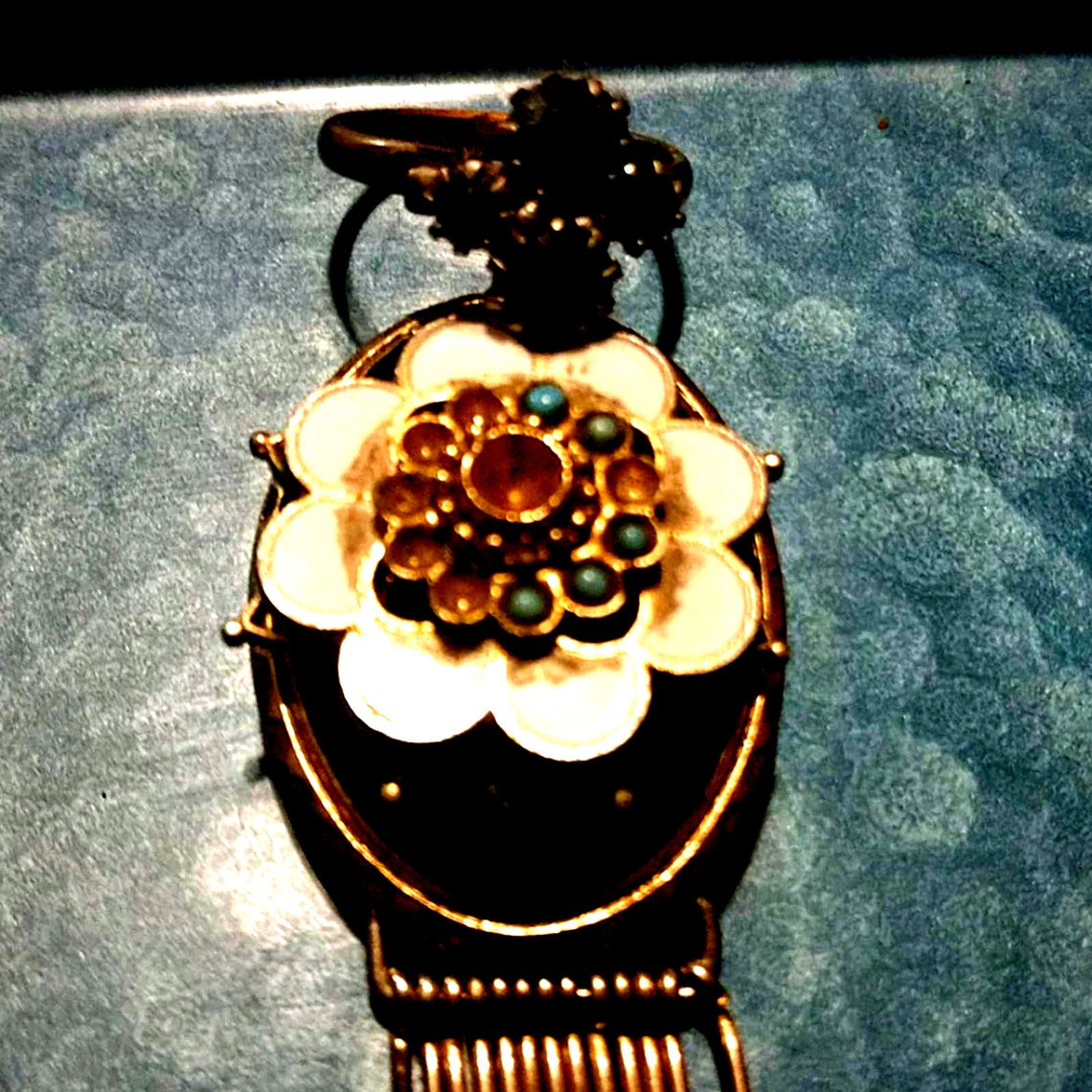 Spinning Flower Pendant & Sz7 Ring Etsy Australia