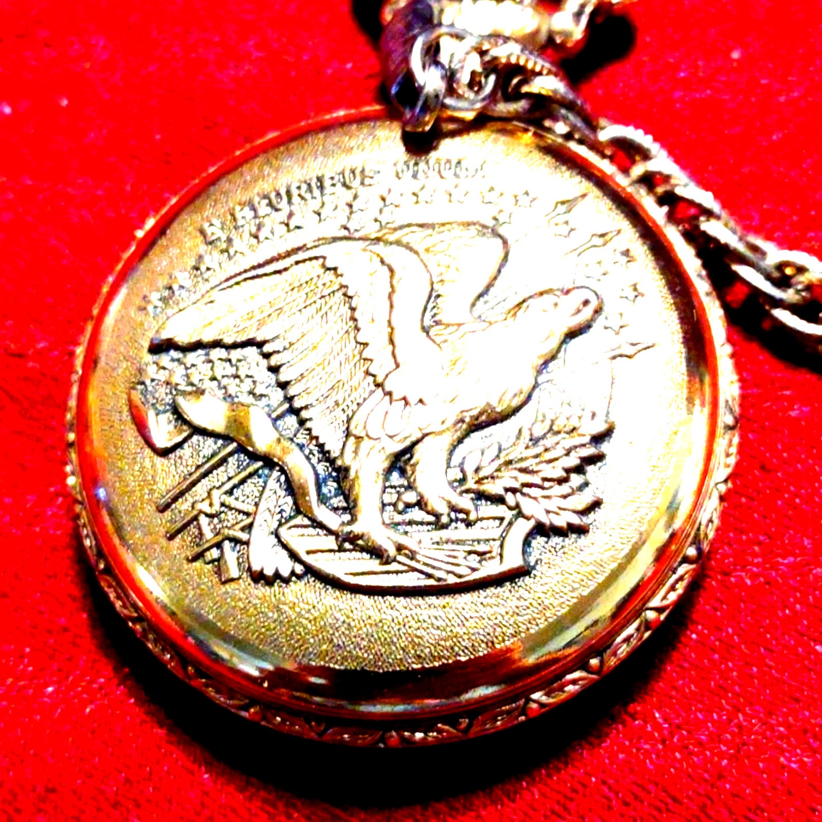 Vintage Statue of Liberty Pocket Watch1886 Commemorative Edition