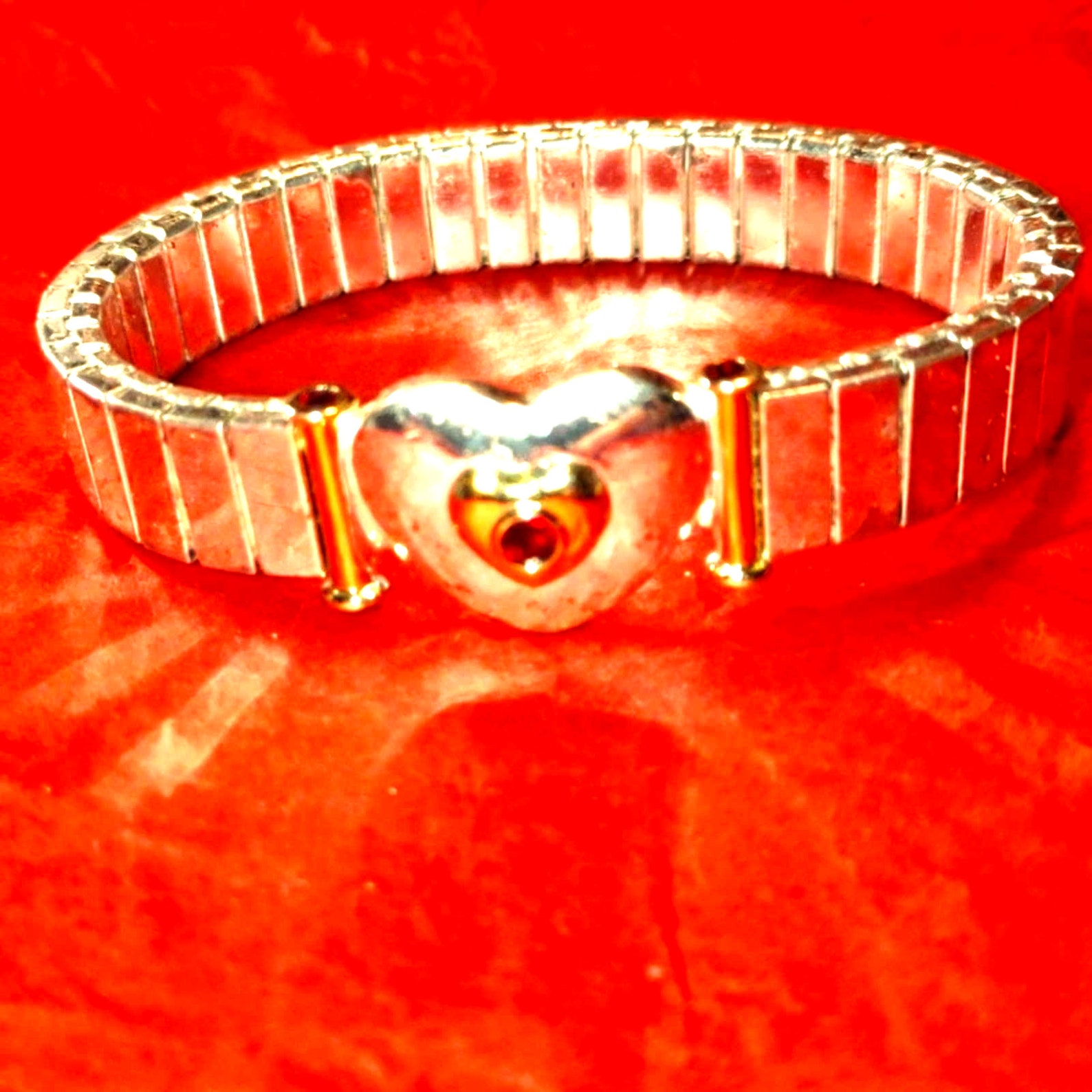 Beautiful Vintage Napier Heart Bracelet - Etsy