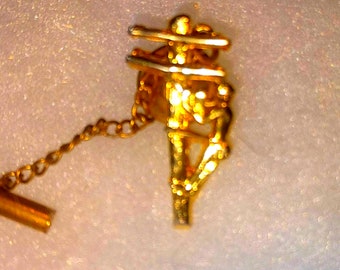 Gold Lapel pin or tie pin