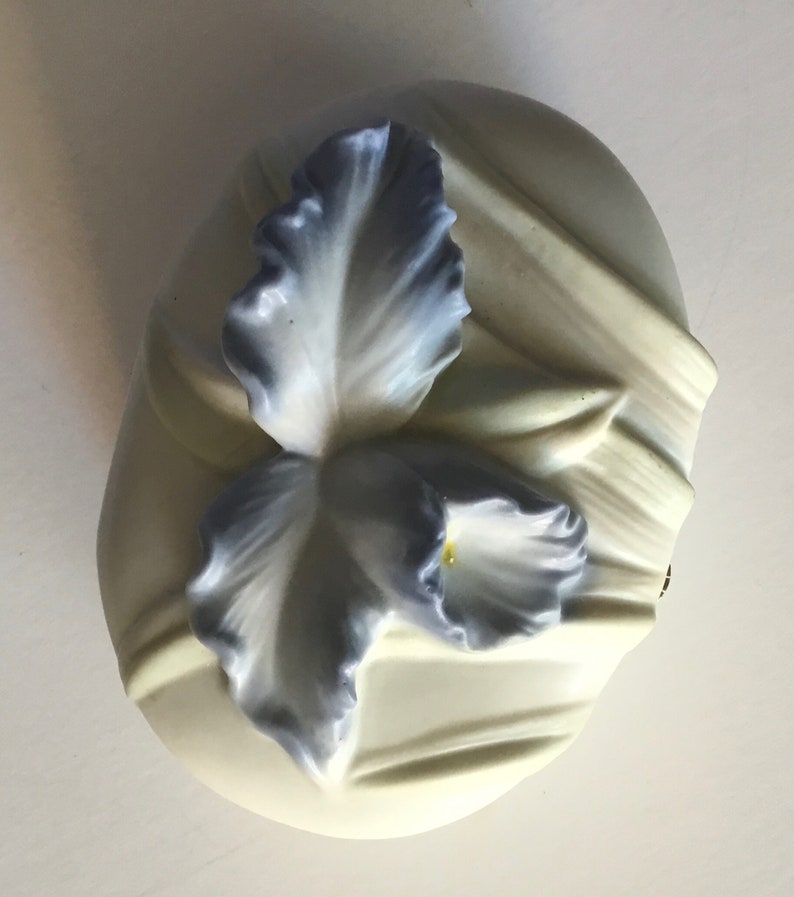Vintage TRINKET BOX Fitz and Floyd Blue and White Trinket Box