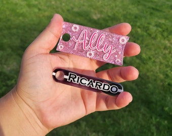 Glitter Edelstahl Becher Tags |Acrylbecher Anhänger mit Namen |Benutzerdefinierte Stanley Tumbler Tag | Personalisiertes Geschenk Personalisierte Stanley Becher
