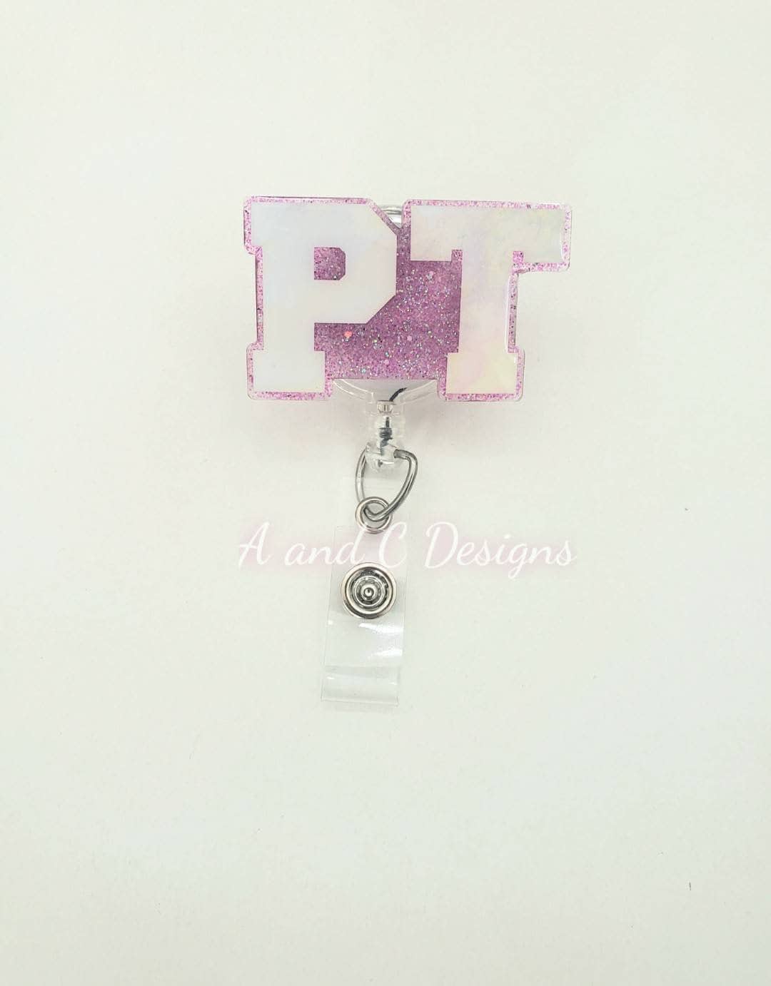 PT Badge Reel | Physical Therapist Gift | Interchangeable Badge Reel - Etsy