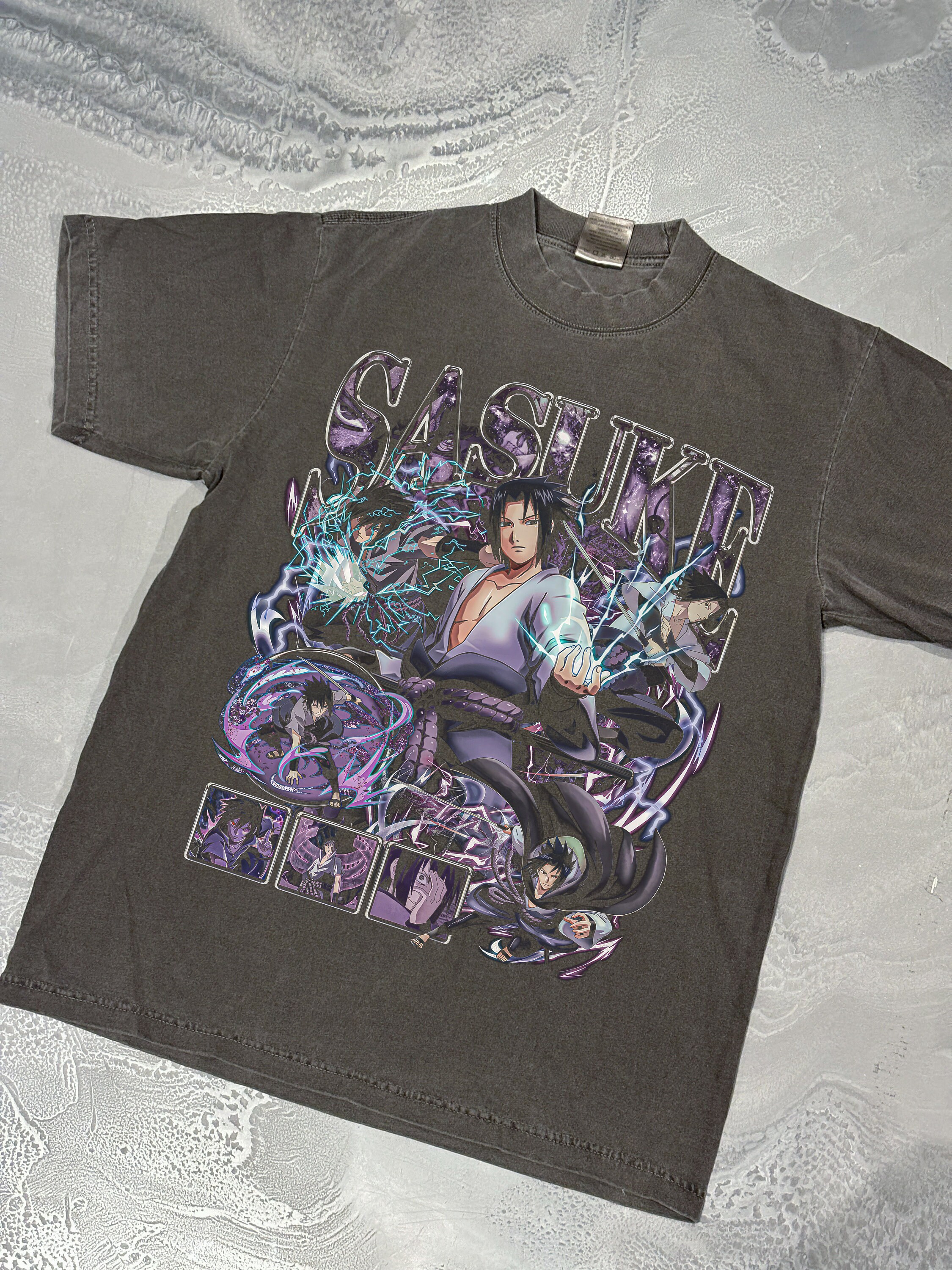 Sasuke Uchiha Japanese Naruto Retro Anime Manga Streetwear T-shirt - Etsy