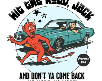 Hit The Road Jack, Vintage car design, Unisex T-shirt Design
