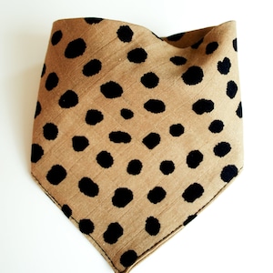 Muslin Bandana Baby Bib Neutral Dot