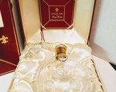 Vintage Remy Martin Champagne of Cognac Baccarat Crystal Decanter in Original Metal Display Case and Box Louie Xlll Barware