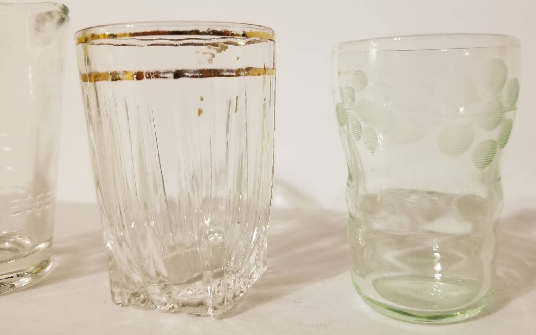 Antique Clear Glass Shot Glasses Glass Mixed Lot of 5 Etsy