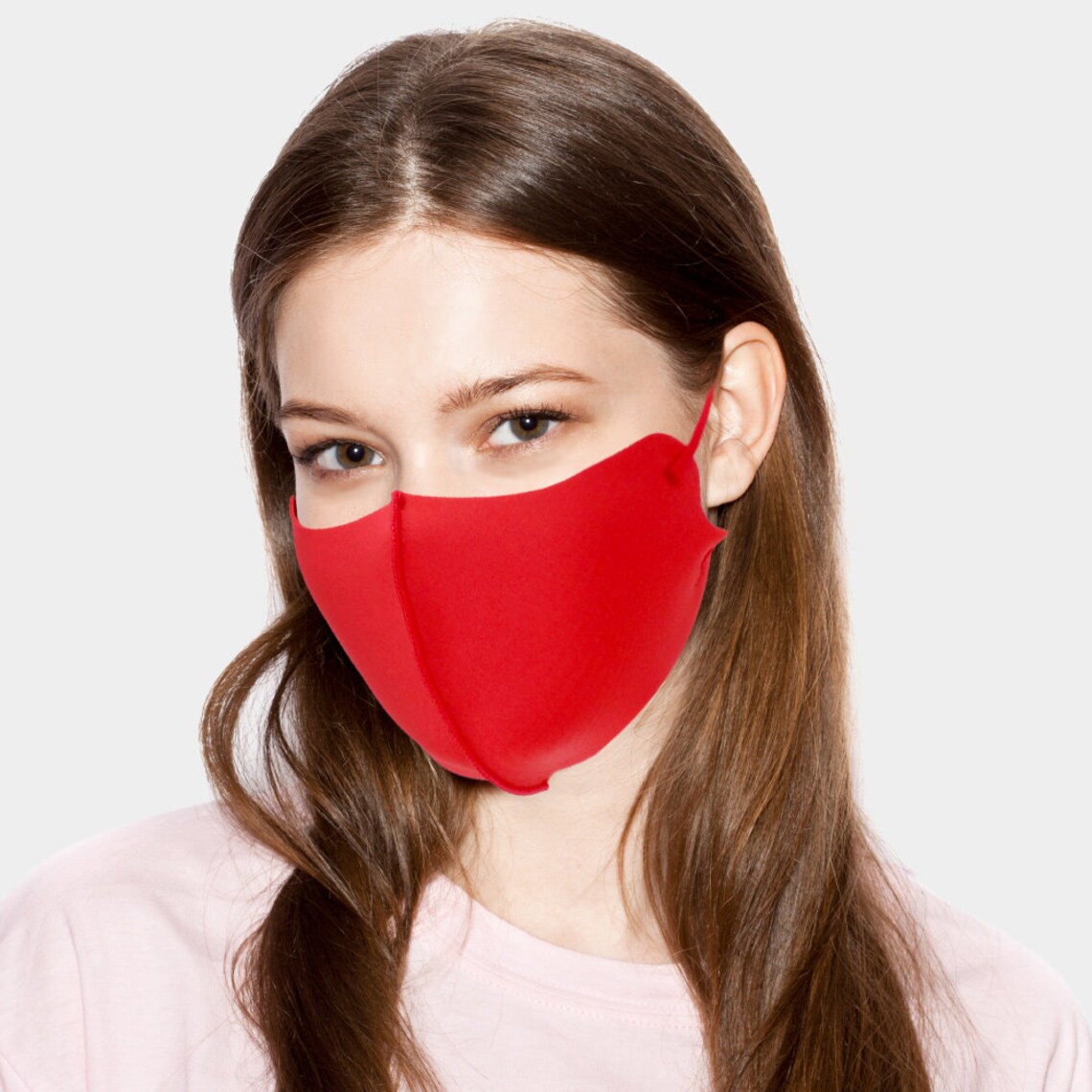 Red Adjustable Polyester & Spandex Mask Reusable and Etsy