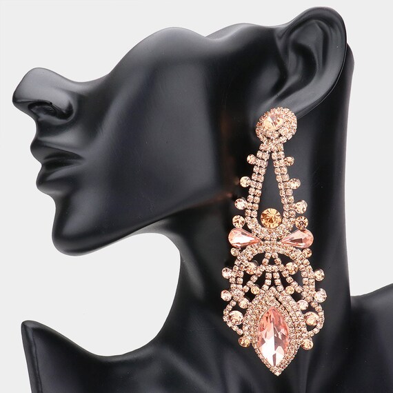 Gold formal hotsell earrings