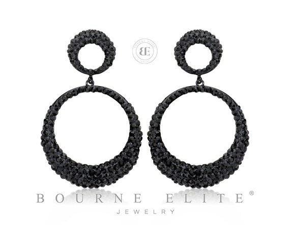 Etsy black earrings deals