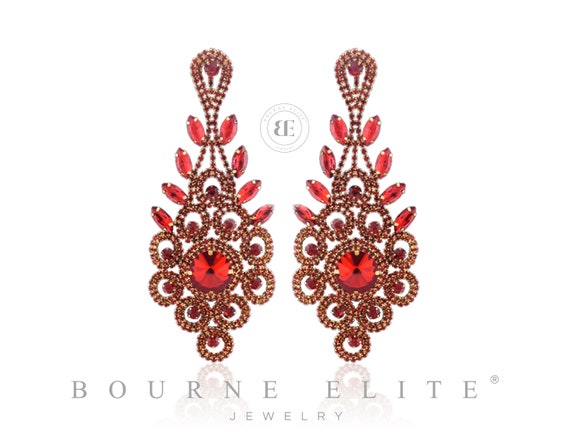 Red online prom jewelry