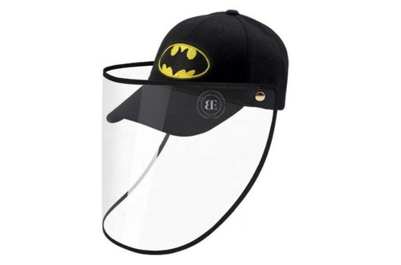 Kids Black Batman Cap Shield Batman Hat 