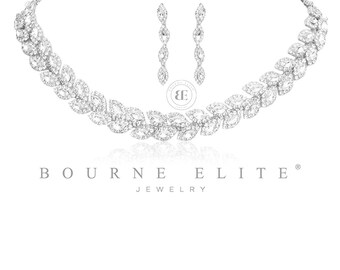 Silver Prom Necklace - Etsy