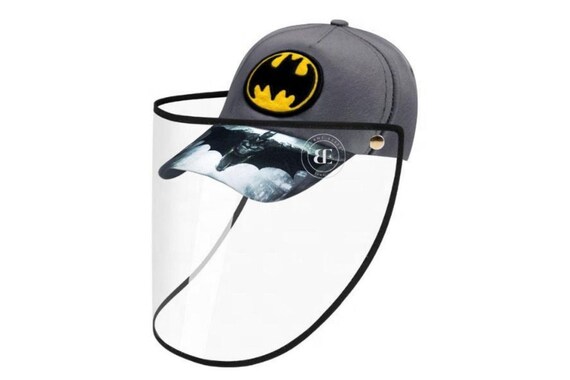 Kids Grey Batman Cap Shield Batman Hat 