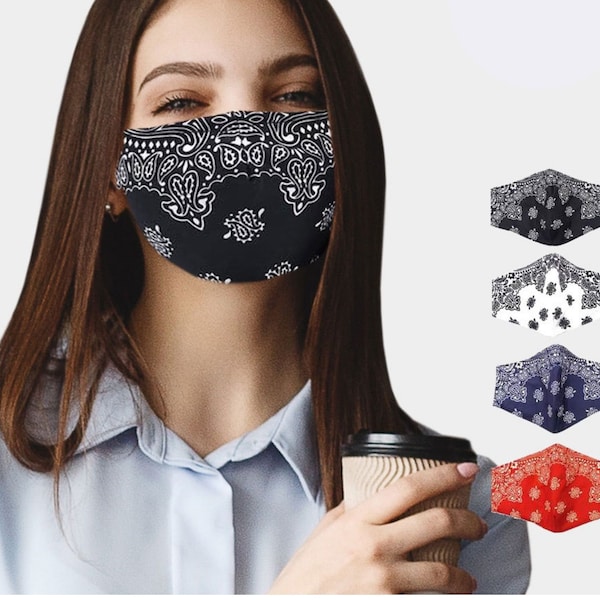 Face Mask Bandana Etsy