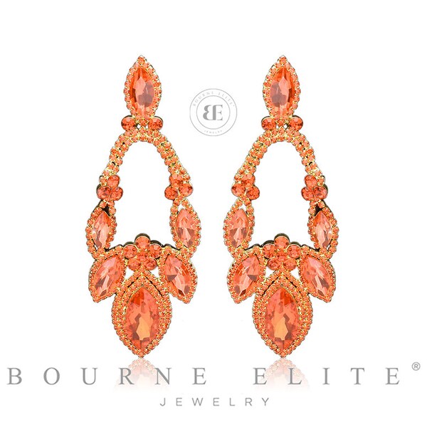 Orange Earrings Etsy