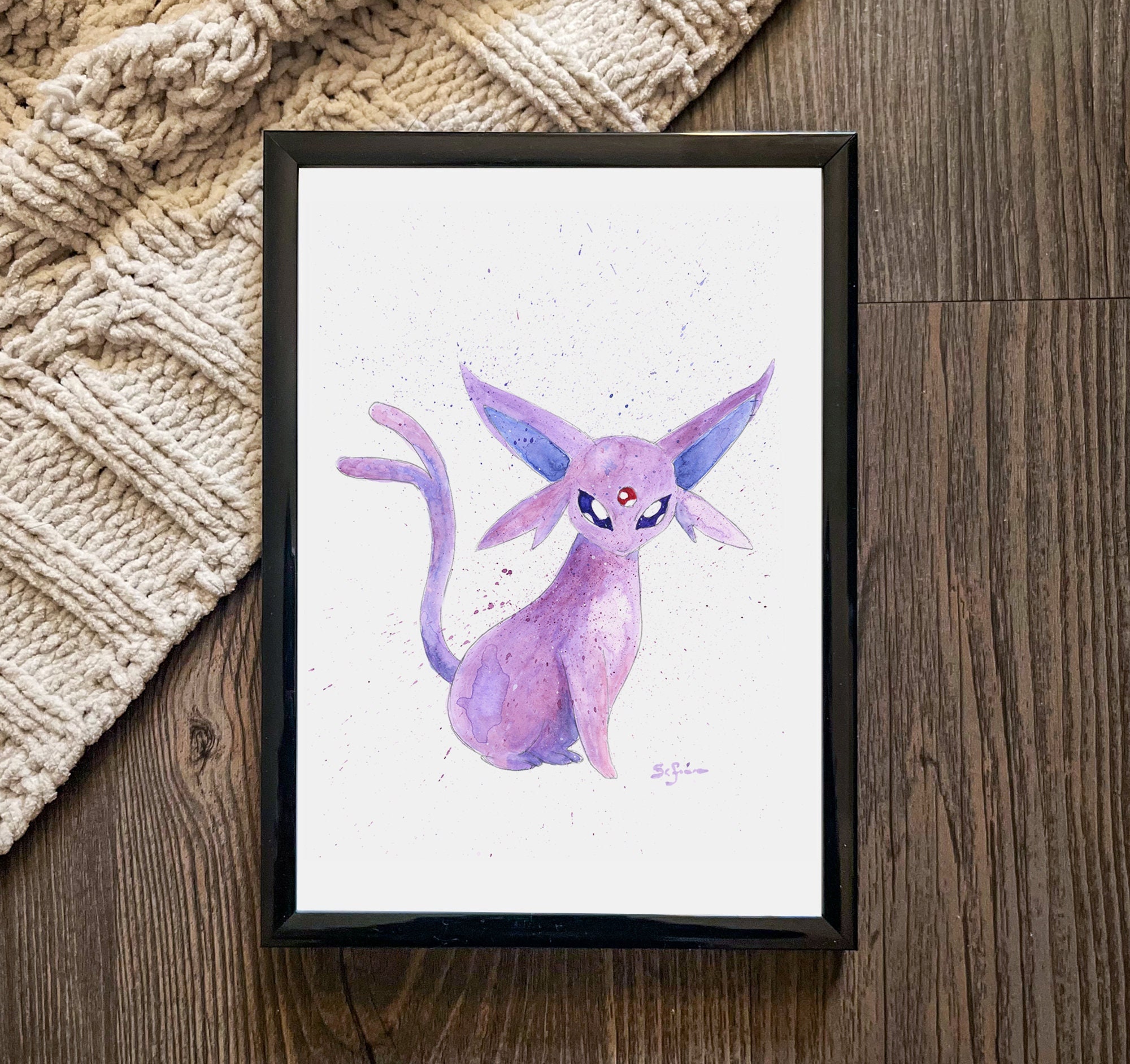 Mega Gengar Pokemon Watercolour A4 Print -  Canada