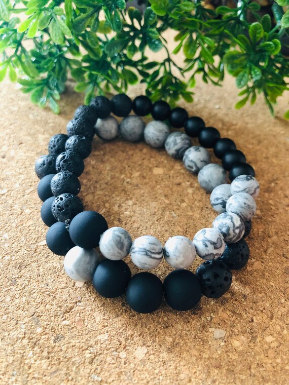 etsy lava rock bracelet