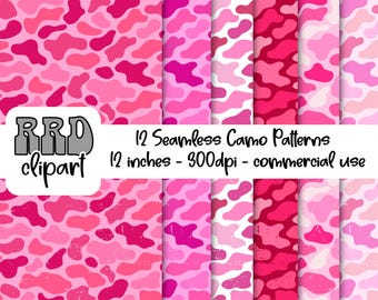 Valentine Camo Seamless Patterns, Camouflage Pattern,Duck Camo Design,Hunting Camo Graphic,Digital Download for Hunting,Old School Duck Camo