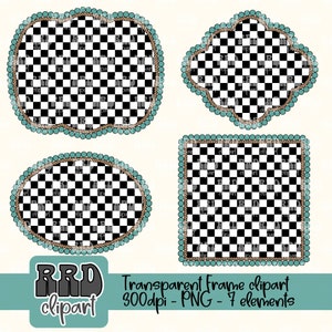 Western Frame Clipart, Turquoise Frame PNG, Commercial Use Clipart, Rope Frame PNG, Trendy Western Cowgirl Clipart, Hand Drawn Clipart PNG