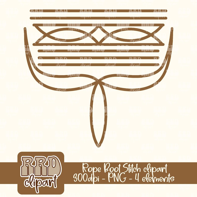 May include: A brown line drawing of a rope knot stitch design. The design is made up of a series of overlapping loops and lines. The design is simple and elegant.