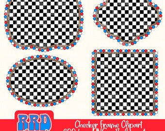 Patriotic Frame Clipart, Turquoise Frame PNG, Commercial Use Clipart, Rope Frame PNG, Trendy Western Cowgirl Clipart, Hand Drawn Clipart PNG