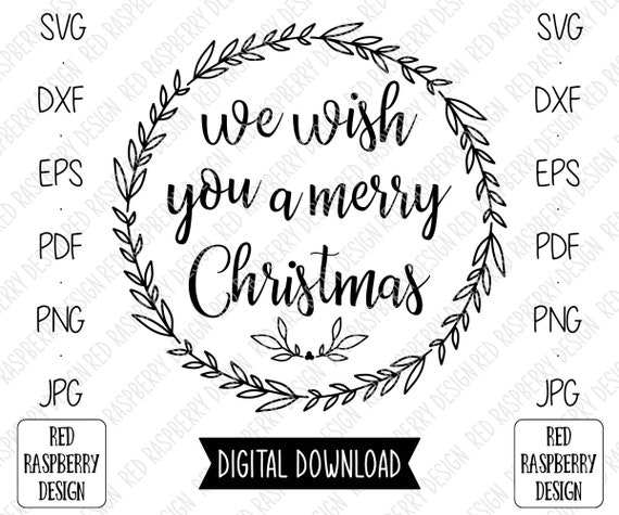 Download We Wish You A Merry Christmas Svgmerry Christmas Sign Svg Etsy