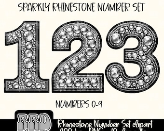 Clipart di strass finti, numeri di strass finti PNG, set di alfabeti di strass finti Clipart, toppa di strass Clipart, toppa di strass finti PNG
