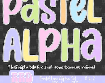 Shabby Chic Lace Alphabet PNG, Cottage Core Coquette Alphabet, Preppy Spring Alpha, Pastel Lace Alphabet, Coquette Floral Alphabet PNG