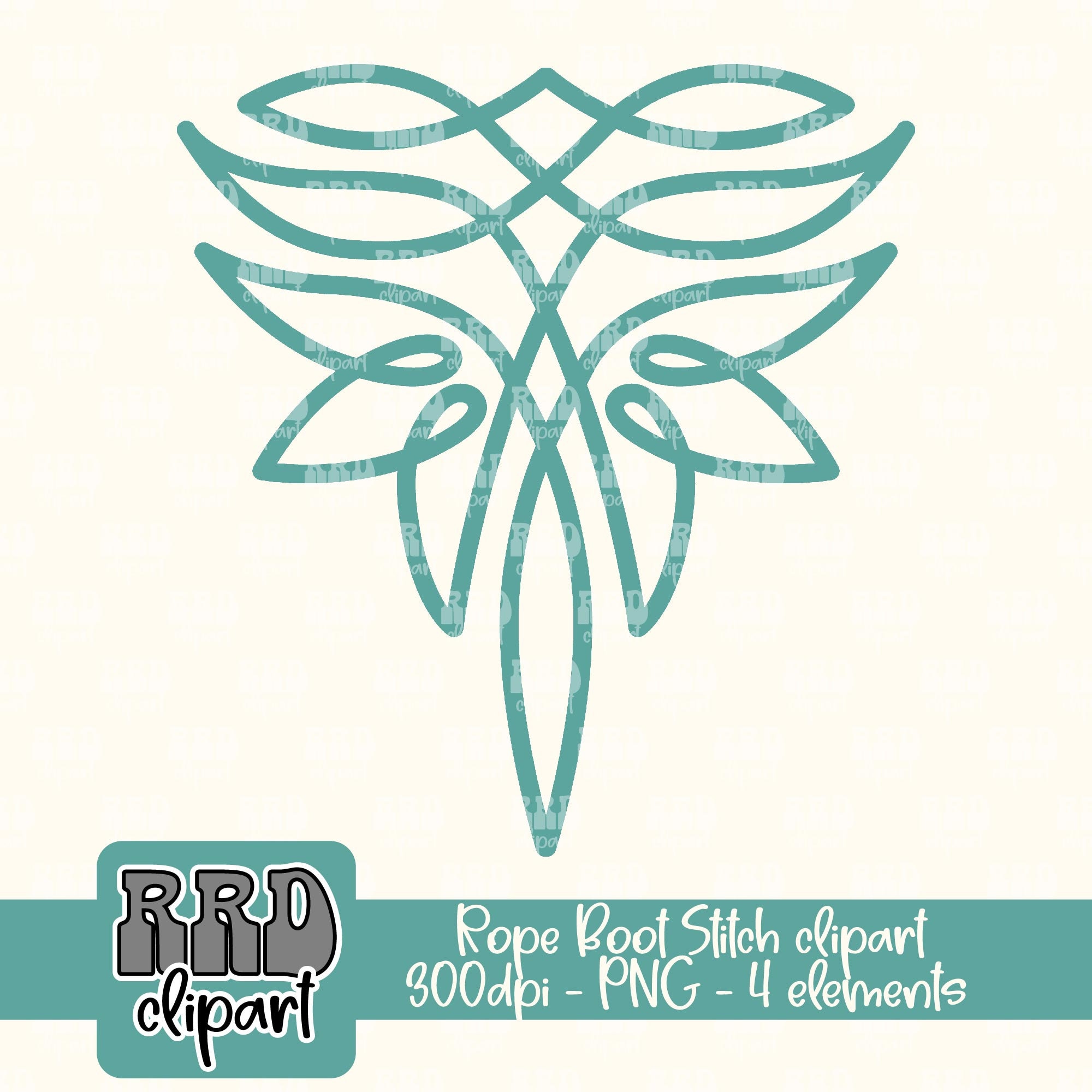Turquoise Boot Stitch Clipart, Western Cowboy Boot Stitch Pattern PNG ...