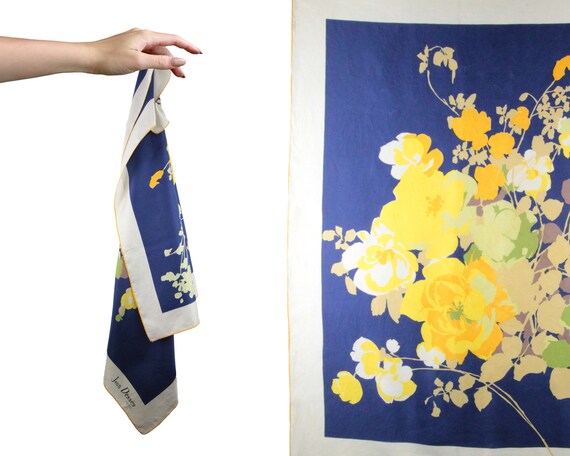 Vintage 1950s Scarf | 50s Jean Dessès Paris 30.5"