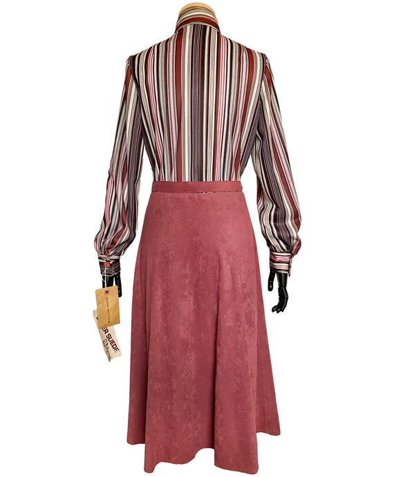 Vintage 1970s Dress | 70s Deadstock Pink Dress an… - image 5